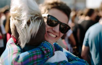 Couple hugging. Learn more about quitting tobacco.