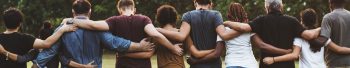 Group hug. People on their phones. Learn more about quitting tobacco.