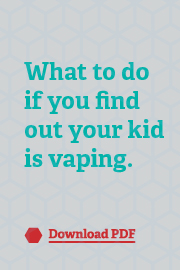 Button. Talking to youth about vape info sheet. Learn more about vaping and the risks.