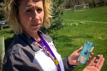 Colorado teacher shows garbage from vaping devices found on school grounds in Boulder, Colorado. Learn more about vaping and tobacco use in Colorado.