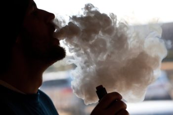Colorado adult is shown vaping. Learn more about vaping and tobacco use in Colorado.