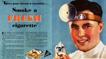 An old cigarette ad. Learn more about vaping and tobacco prevention in Colorado.