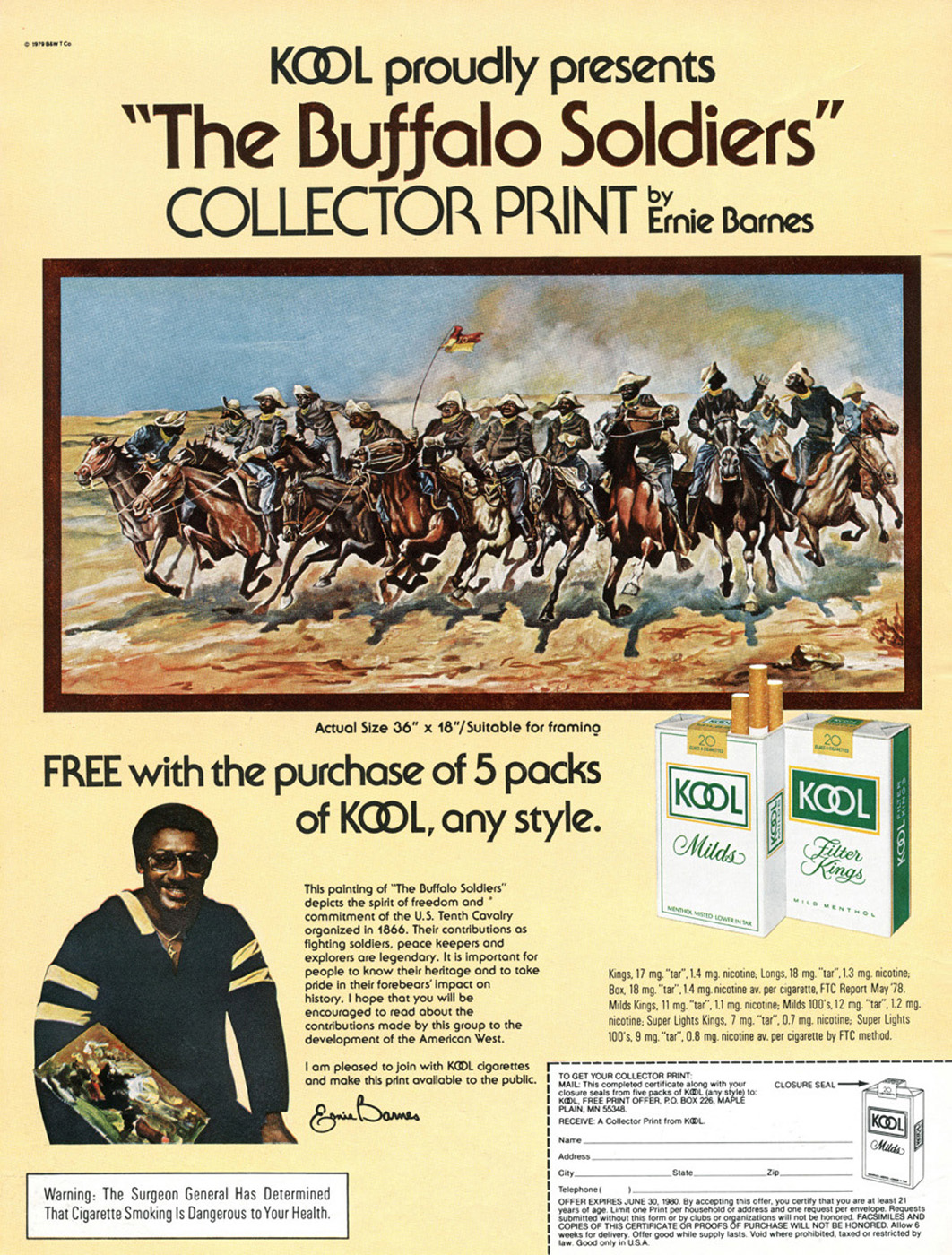 Kool ad with images of 