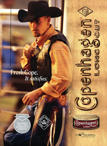 Copenhagen ad for Long Cut Chew. 