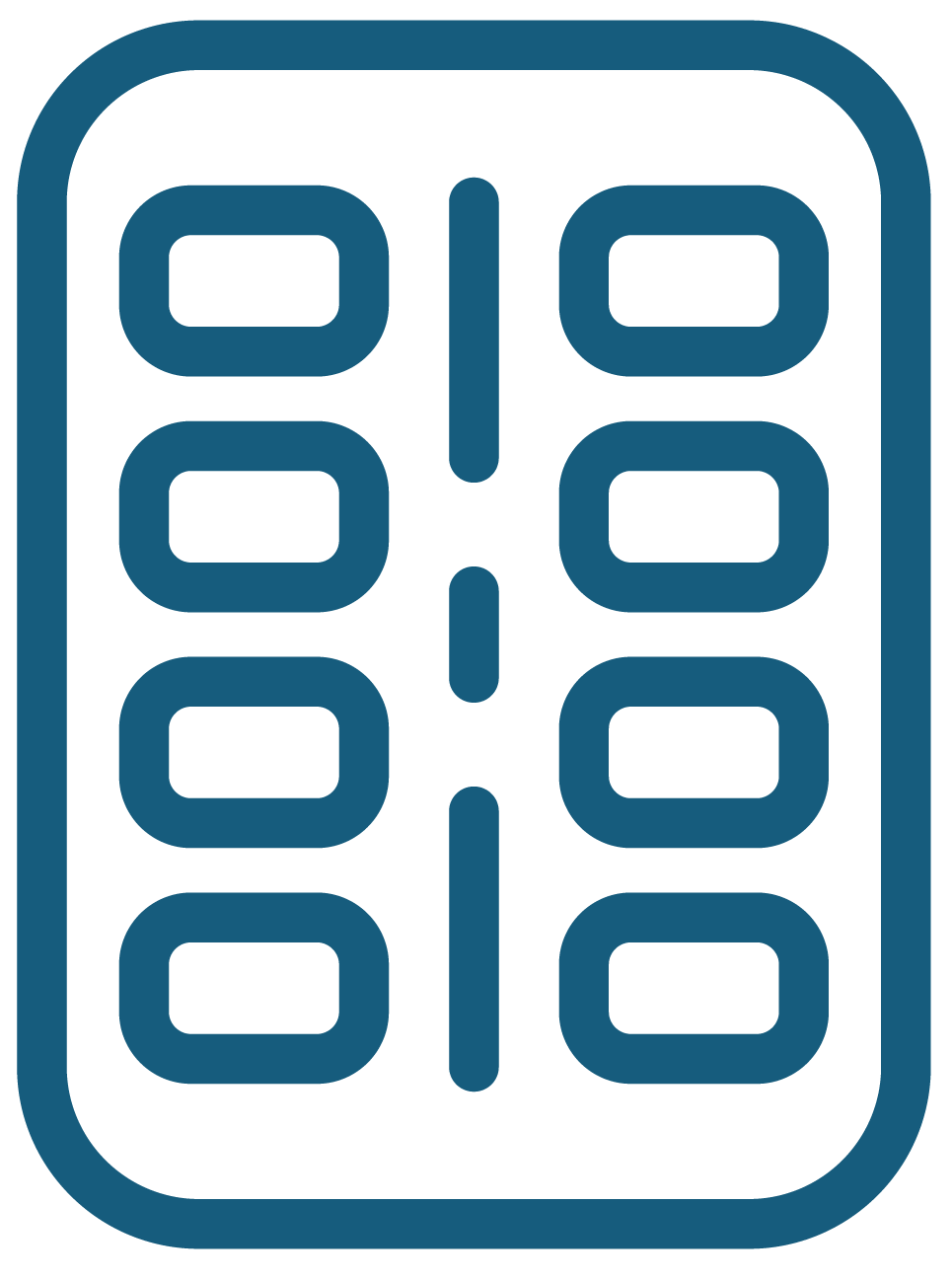 Icon of a blister pack of NRT gum